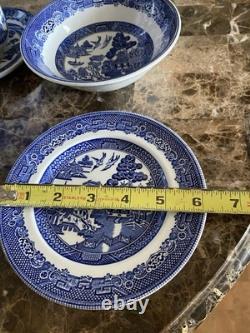 Johnson Brothers China Classic Willow Blue Twelve Place Settings/60pcs England