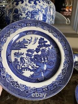 Johnson Brothers China Classic Willow Blue Twelve Place Settings/60pcs England