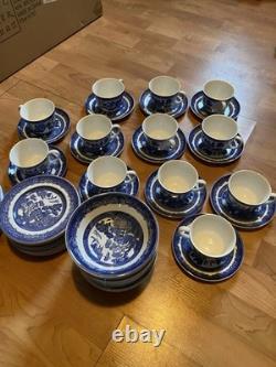 Johnson Brothers China Classic Willow Blue Twelve Place Settings/60pcs England