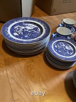 Johnson Brothers China Classic Willow Blue Twelve Place Settings/60pcs England