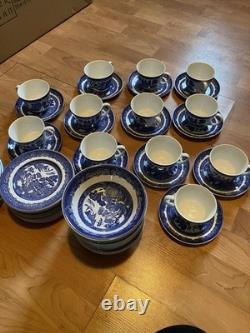 Johnson Brothers China Classic Willow Blue Twelve Place Settings/60pcs England