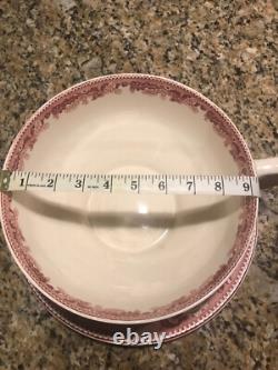Johnson Brothers China Large 9 Bowl and 11 Plate Pink