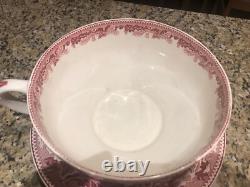 Johnson Brothers China Large 9 Bowl and 11 Plate Pink