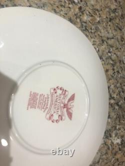 Johnson Brothers China Large 9 Bowl and 11 Plate Pink