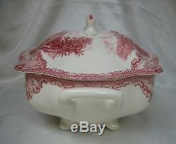 Johnson Brothers China Pink Old Britain Castles Lidded Soup Tureen