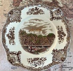 Johnson Brothers China Set OLD BRITAIN CASTLES Brown Multi Service for 10 Crown