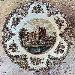 Johnson Brothers China Set OLD BRITAIN CASTLES Brown Multi Service for 10 Crown