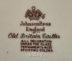 Johnson Brothers China Set OLD BRITAIN CASTLES Brown Multi Service for 10 Crown