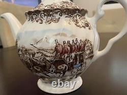 Johnson Brothers Coaching Scenes 5 Cup Teapot Tea Pot Made In England