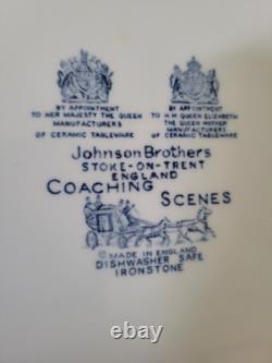 Johnson Brothers Coaching Scenes Dinnerware 36 Pcs Blue