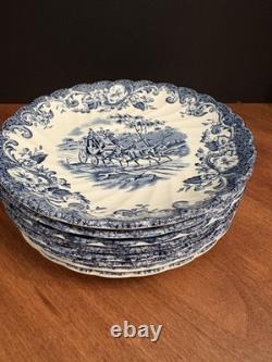 Johnson Brothers Coaching Scenes, Vintage 50 Pieces Set England