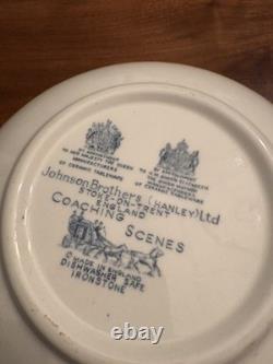 Johnson Brothers Coaching Scenes, Vintage 50 Pieces Set England