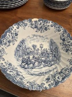 Johnson Brothers Coaching Scenes, Vintage 50 Pieces Set England