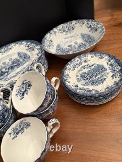 Johnson Brothers Coaching Scenes, Vintage 50 Pieces Set England