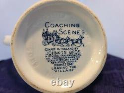Johnson Brothers Coffee/Tea Pot- Coaching Scenes- Vintage- Made in England