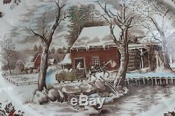 Johnson Brothers Country Life Large Holiday Serving Platter 20 RARE