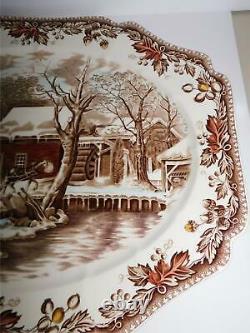 Johnson Brothers Country Life Large Thanksgiving Turkey Platter 20 1/2 X 16