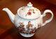 Johnson Brothers Devon Sprays Brown/multicolor Floral 4 Cup Teapot & Lid Nice