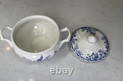Johnson Brothers Devon Cottage Blue 13-Piece Tea Set Teapot Cups & Saucers