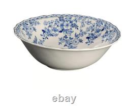 Johnson Brothers Devon Cottage Salad Bowls Set of 4 Blue White Floral 8
