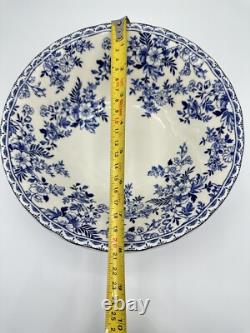 Johnson Brothers Devon Cottage Salad Bowls Set of 4 Blue White Floral 8