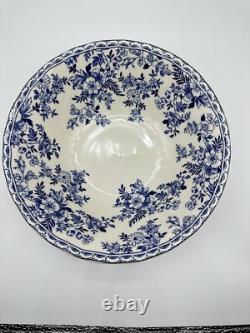 Johnson Brothers Devon Cottage Salad Bowls Set of 4 Blue White Floral 8