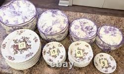 Johnson Brothers Devon Sprays 42 Piece Dinner Sets Plates Bowls Floral England