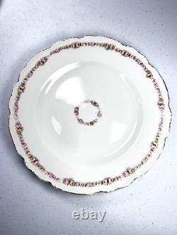 Johnson Brothers Dinner Plates SET 6 JB203 Pink Roses ANTIQUE ENGLAND Gold 10
