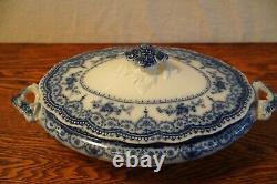 Johnson Brothers Dorothy Flow Blue Vegetable with Lid Nice