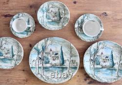 Johnson Brothers Dream Town Dinner Set 32 Piece bros vintage 50s made in England