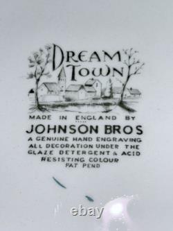 Johnson Brothers Dream Town Dinner Set 32 Piece bros vintage 50s made in England