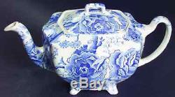 Johnson Brothers ENGLISH CHIPPENDALE-BLUE 4 Cup Tea Pot 276071