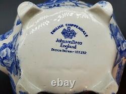 Johnson Brothers ENGLISH CHIPPENDALE BLUE Teapot