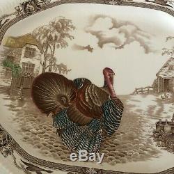 Johnson Brothers England Barnyard King Thanksgiving Large Turkey 20 Platter