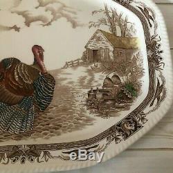 Johnson Brothers England Barnyard King Thanksgiving Large Turkey 20 Platter