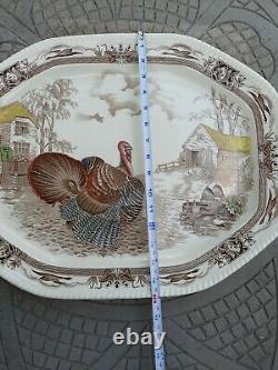 Johnson Brothers, England, Barnyard King, Thanksgiving Turkey Serving Platter