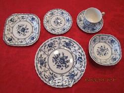 Johnson Brothers England Blue Indies china -service for 8- 46 pieces dinnerware