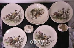 Johnson Brothers England China Game Birds Pheasant Quail Plates Bowl Sugar Cream