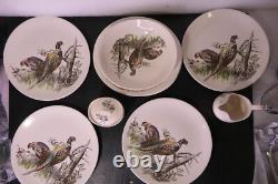 Johnson Brothers England China Game Birds Pheasant Quail Plates Bowl Sugar Cream