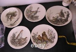 Johnson Brothers England China Game Birds Pheasant Quail Plates Bowl Sugar Cream