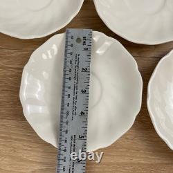 Johnson Brothers England Cream White Scalloped Ironstone Dinnerware Plates 21 pc Johnson Brothers England Cream White Scalloped Ironstone Dinnerware Plates 21 pc