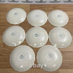 Johnson Brothers England Cream White Scalloped Ironstone Dinnerware Plates 21 pc
