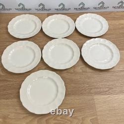 Johnson Brothers England Cream White Scalloped Ironstone Dinnerware Plates 21 pc Johnson Brothers England Cream White Scalloped Ironstone Dinnerware Plates 21 pc
