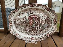 Johnson Brothers England His Majesty 20x15.5 Turkey Serving Holiday Platter