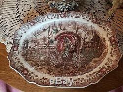 Johnson Brothers England His Majesty 20x15.5 Turkey Serving Holiday Platter