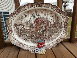 Johnson Brothers England His Majesty 20x15.5 Turkey Serving Holiday Platter