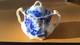 Johnson Brothers England Peach Flow Blue Covered Sugar Bowl With Unique Handles