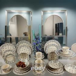 Johnson Brothers England, Petite Fleur Blue 30 pcs Dinnerware Blue Flowers