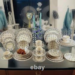 Johnson Brothers England, Petite Fleur Blue 30 pcs Dinnerware Blue Flowers