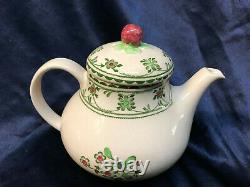 Johnson Brothers England Provence Teapot & LID 36 Oz Green Flowers